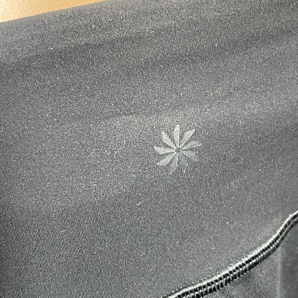 Athleta Elation 2 in 1 Women’s Size Large 7/8 Tight in Powervita, Black - Picture 6 of 8